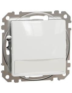 SE Бутон с подсветка 12V и етикет цвят Бял Sedna - SDD111143L - Цена | LEDs4economy
