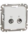 SE Розетка TV+FM цвят Бял Sedna - SDD111471R - Цена | LEDs4economy