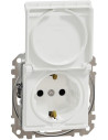 SE Контакт шуко с детска защита авт. и капак цвят Бял Sedna - SDD111024 - Цена | LEDs4economy