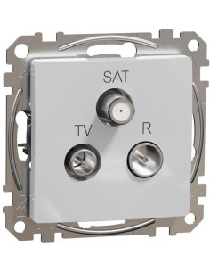 SE Розетка TV+FM+SAT цвят Алуминий Sedna - SDD113481 - Цена | LEDs4economy