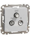 SE Розетка TV+FM+SAT цвят Алуминий Sedna - SDD113481 - Цена | LEDs4economy