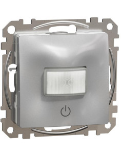 SE Датчик за движение PIR, 160°, обхват 8m @ h1.2m, LED ≤ 200W, изисква неутрала, цвят Алуминий Sedna - SDD113504 - Цена | LEDs4