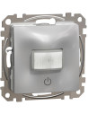 SE Датчик за движение PIR, 160°, обхват 8m @ h1.2m, LED ≤ 200W, изисква неутрала, цвят Алуминий Sedna - SDD113504 - Цена | LEDs4