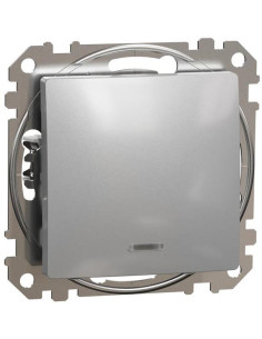 SE Бутон с подсветка цвят Алуминий Sedna - SDD113111L - Цена | LEDs4economy