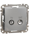 SE Розетка TV+SAT цвят Алуминий Sedna - SDD113471S - Цена | LEDs4economy