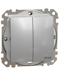 SE Сериен ключ IP44 цвят Алуминий Sedna - SDD213105 - Цена | LEDs4economy