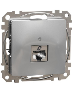 SE Розетка RJ45 STP cat.6 S-One цвят Алуминий Sedna - SDD113461S - Цена | LEDs4economy