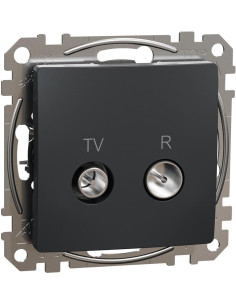 SE Розетка TV+FM цвят Антрацит Sedna - SDD114471R - Цена | LEDs4economy
