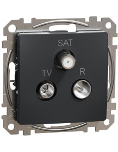 SE Розетка TV+FM+SAT цвят Антрацит Sedna - SDD114481 - Цена | LEDs4economy