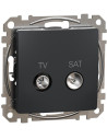 SE Розетка TV+SAT цвят Антрацит Sedna - SDD114471S - Цена | LEDs4economy