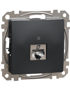SE Розетка RJ45 STP cat.6A S-One цвят Антрацит Sedna - SDD114466S - Цена | LEDs4economy