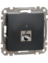 SE Розетка RJ45 STP cat.6A S-One цвят Антрацит Sedna - SDD114466S - Цена | LEDs4economy