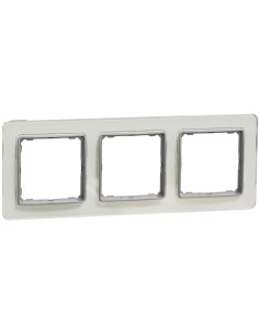 SE Рамка 3х цвят Бяло стъкло Sedna - SDD360803 - Цена | LEDs4economy