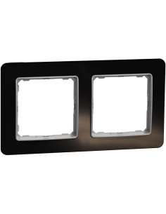SE Рамка 2х цвят Тъмно стъкло Sedna - SDD361802 - Цена | LEDs4economy