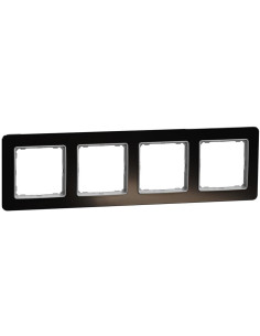 SE Рамка 4х цвят Тъмно стъкло Sedna - SDD361804 - Цена | LEDs4economy