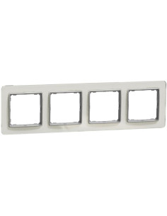 SE Рамка 4х цвят Бяло стъкло Sedna - SDD360804 - Цена | LEDs4economy