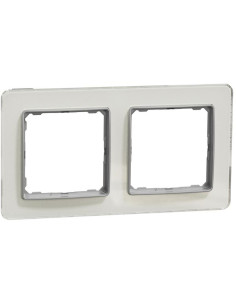 SE Рамка 2х цвят Бяло стъкло Sedna - SDD360802 - Цена | LEDs4economy