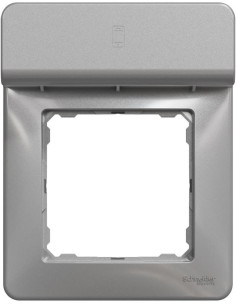 SE Рамка 1х с поставка за телефон цвят Алуминий Sedna - SDD313809 - Цена | LEDs4economy