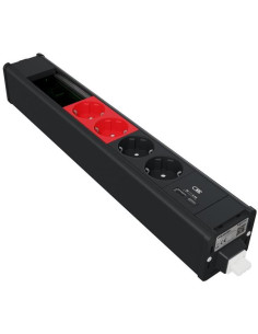 SE Модул 2х шуко, 2х шуко резерв., 2хUSB тип A+C и 2х празен 45х45мм цвят Антрацит Unica System+ - INS44269 - Цена | LEDs4econom