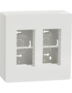 SE Моноблок за открит монтаж 2x4 мод. цвят Бял Unica System+ - NU122418 - Цена | LEDs4economy