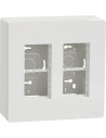 SE Моноблок за открит монтаж 2x4 мод. цвят Бял Unica System+  - NU122418