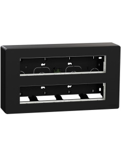 SE Моноблок за открит монтаж 2x10 мод. цвят Антрацит Unica System+ - NU121054 - Цена | LEDs4economy