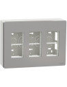 SE Моноблок за открит монтаж 3x4 мод. цвят Алуминий Unica System+  - NU123430