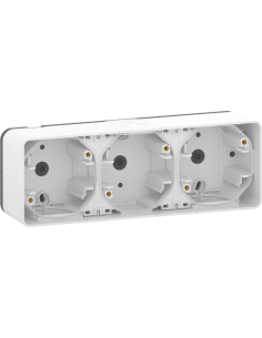 SE Конзола тройна хоризонтална IP55 цвят Бял Mureva - MUR39913 - Цена | LEDs4economy