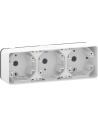 SE Конзола тройна хоризонтална IP55 цвят Бял Mureva - MUR39913 - Цена | LEDs4economy