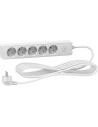 SE Разклонител бял 5 гнезда 5 метра /1.5mm2 и ключ серия UNICA - ST9455W - Цена | LEDs4economy