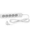 SE Разклонител бял 5 гнезда 3 метра /1.5mm2 и ключ серия UNICA - ST9453W - Цена | LEDs4economy