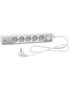 SE Разклонител бял/алуминий 5 гнезда, 2xUSB 1.5 метра /1.5mm2 и ключ серия UNICA - ST945U1WA - Цена | LEDs4economy