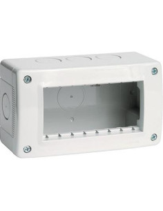 BTICINO Конзола за открит монтаж без капак IP40 4 мод. цвят Светлосив Classia - 27404 - Цена | LEDs4economy