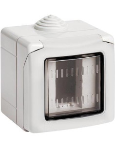 BTICINO Конзола за открит монтаж с капак IP55 1 мод. цвят Светлосив Classia - 27501 - Цена | LEDs4economy