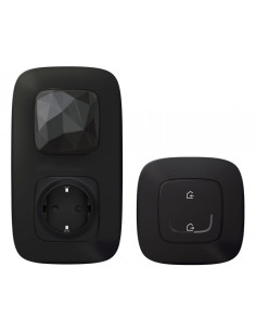Netatmo Стартов пакет Smart Valena Allure (Свързан контакт с Gateway + Master ключ безжичен) с рамки цвят Черен Legrand - 75289 