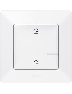 Netatmo Сценариен ключ БЕЗжичен излизам/прибирам се Smart Valena Life Бял с рамка Legrand - 752186 - Цена | LEDs4economy