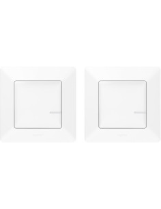 Netatmo Комплект ДЕВИАТОРНА инст-я включващ ключ/димер жичен и ключ БЕЗжичен Smart Valena Life Бял с рамки Legrand - 752152 - Це