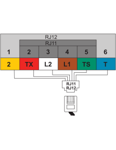 SE Розетка телефон RJ12 1 мод. цвят Антрацит Unica - NU349154 - Цена | LEDs4economy 2