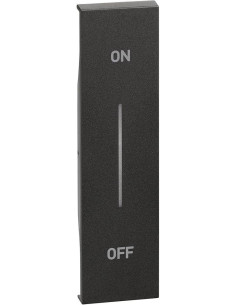 BTICINO Лицев панел за бутон "On/Off" 1 мод. цвят Черен Living Now - KG01MHAG - Цена | LEDs4economy