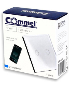 COMMEL Сериен ключ с Wi-Fi за SMART управление 100W LED /изисква неутрала/ чрез Ios/Android приложение IoT - C265-502 - Цена | L 2