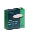 V-TAC 24W LED Плафон SAMSUNG Чип 3000 Кръг Черна Рамка IP44 - 76361-24 - 8