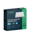 V-TAC 24W LED SAMSUNG Чип Backlit Панел Външен монтаж Квадрат 3000K - 105141 - 3