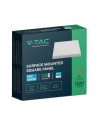 V-TAC 12W LED SAMSUNG Чип Backlit Панел Външен монтаж Квадрат 6400K - 104971 - 2
