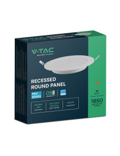 V-TAC 18W LED SAMSUNG Чип Backlit Панел Вграждане Кръг 3000K - 78641 - Цена | LEDs4economy 2