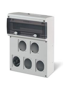 Scame Табло за индустриални контакти и DIN модули IP66, UV, PG вход, серия BLOCK (14 DIN и 2х16A и 3х32A) - 632.5500-000 - Цена 