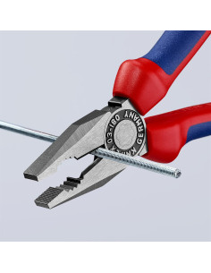 Knipex Комбинирани клещи, синьо-червена ръкохватка 180мм, - K0302180 - Цена | LEDs4economy