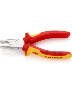 Knipex Комбинирани клещи, хромирани, VDE 1000V жълто-червена ръкохватка 160мм, - K0306160 - Цена | LEDs4economy 2