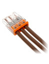 Wago Бърза връзка 3х0,5-2,5 mm2 (100бр.) оранжева за твърд проводник  - 2273-203 - 3