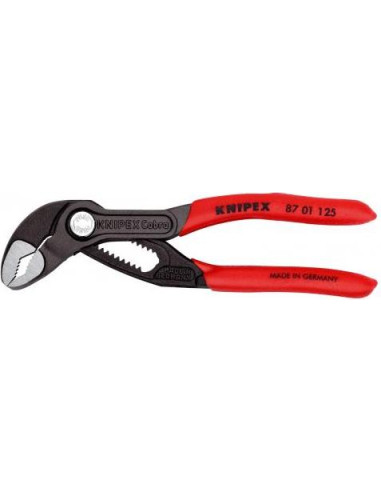 Knipex Клещи раздвижени Cobra, червена ръкохватка 125мм,  - 