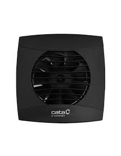 CATA Вентилатор UC-10 ф100мм, цвят Черен, 110м3/ч/ч, 8W, 26dB комплект с клапа - C01256000 - Цена | LEDs4economy